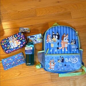 Bluey Bundle with Backpack, Pencil Case & Contigo Aubrey Water Bottle